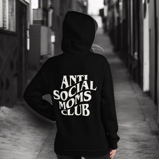 Unisex ANTI SOCIAL MOMS CLUB Hoodie - White