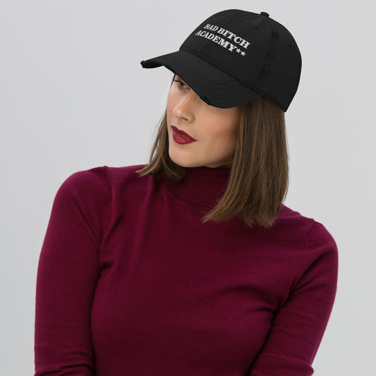 Distressed Bad Bitch Academy Hat