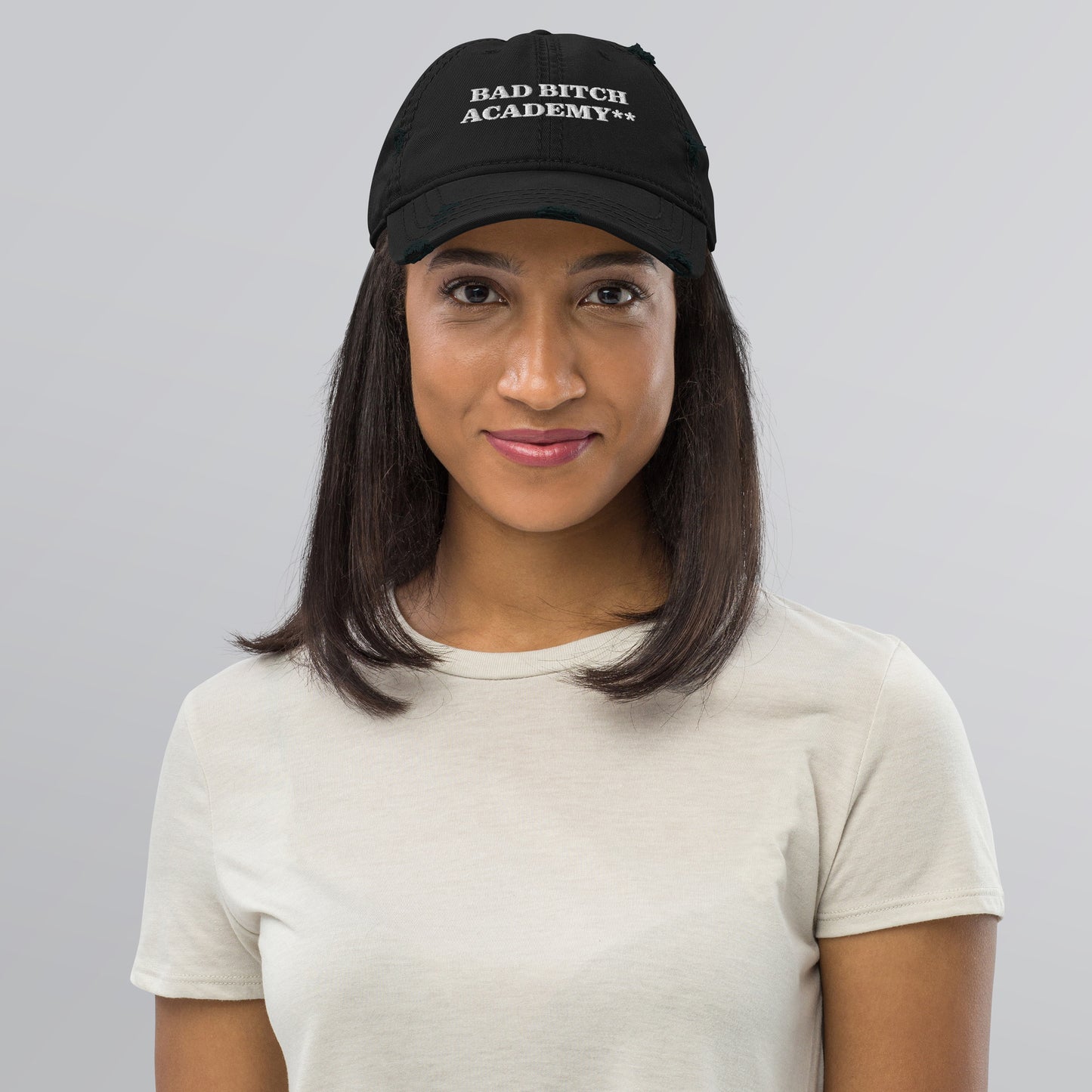 Distressed Bad Bitch Academy Hat