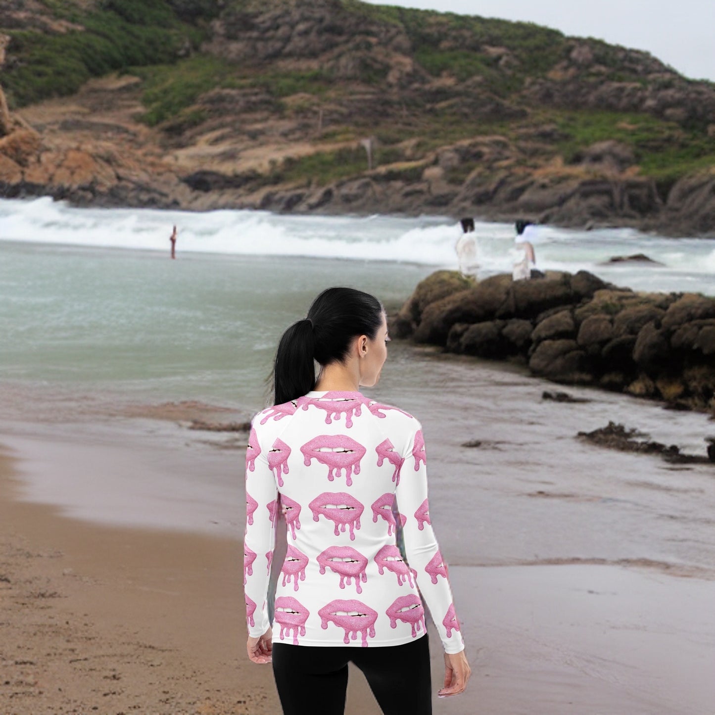 Dripping Lips Women's Rash Guard