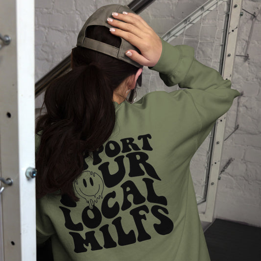 Unisex Support Your Local Milfs Crew Neck