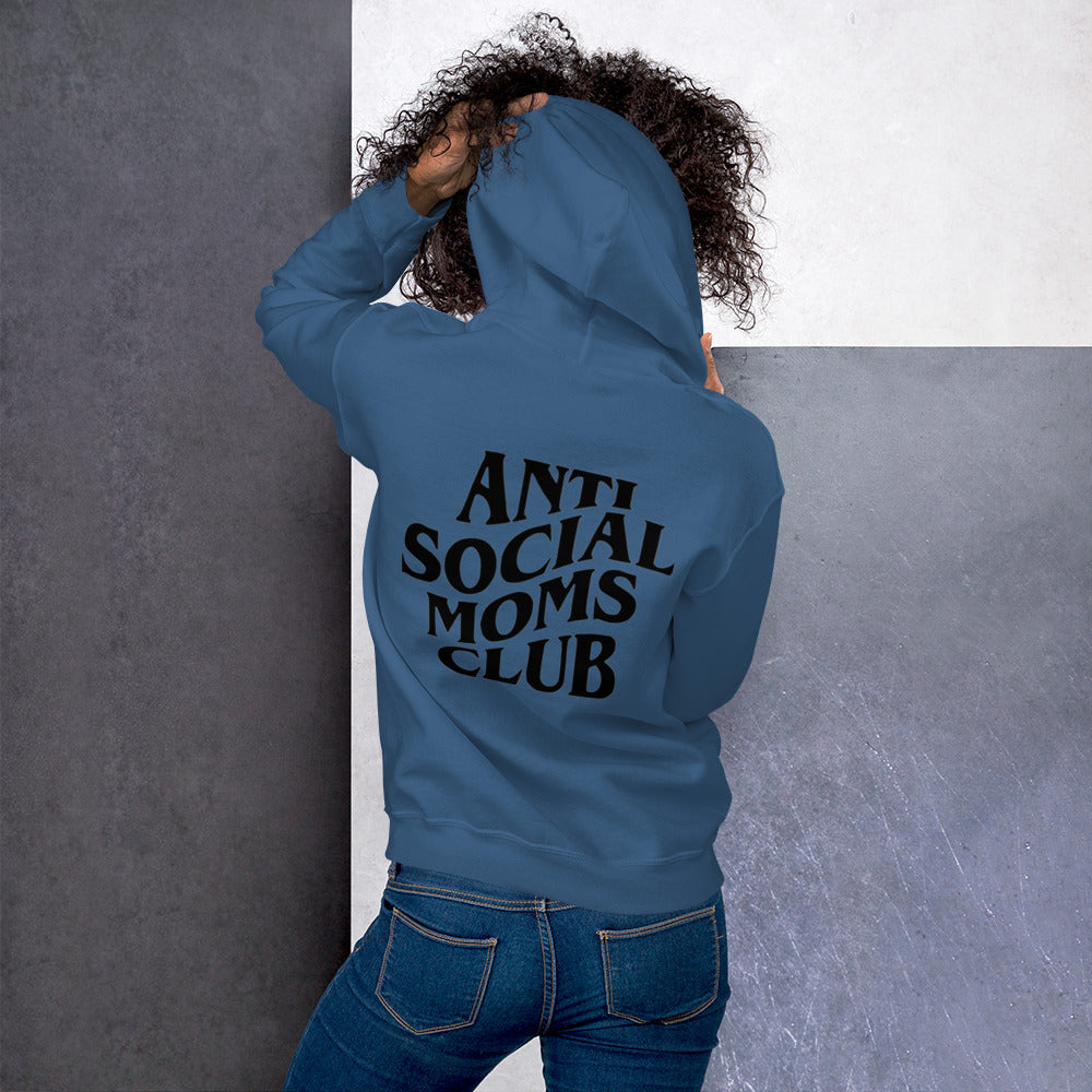 Unisex ANTI SOCIAL MOMS CLUB Hoodie - Black