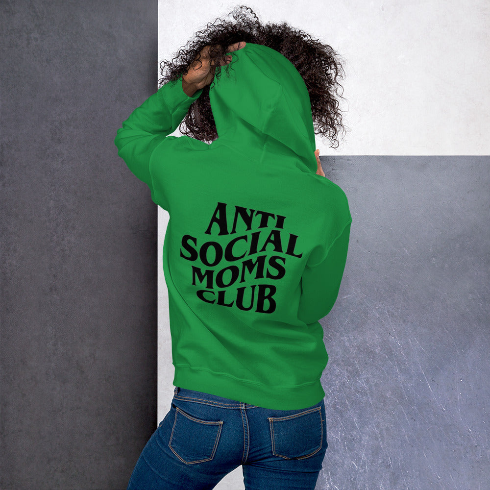 Unisex ANTI SOCIAL MOMS CLUB Hoodie - Black