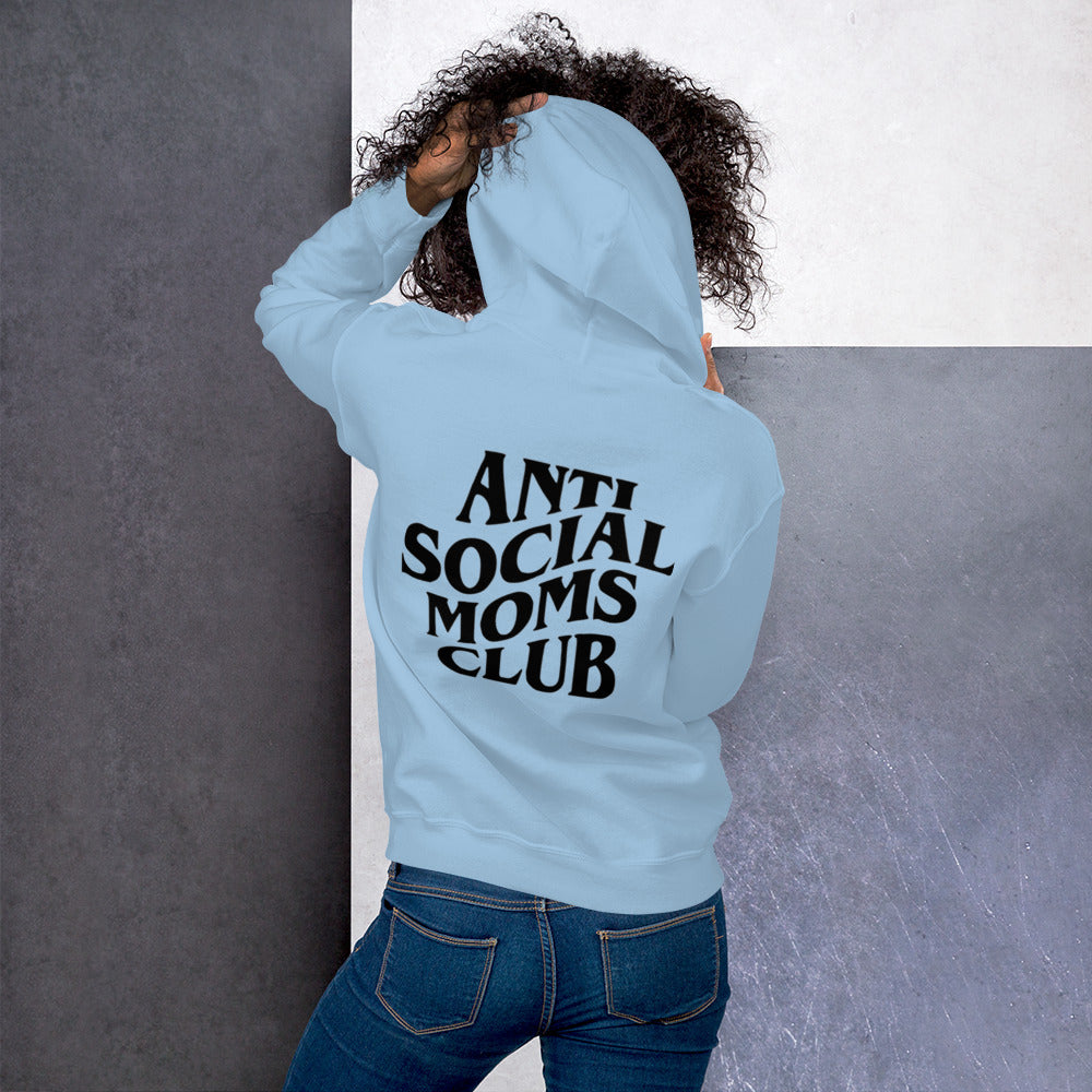 Unisex ANTI SOCIAL MOMS CLUB Hoodie - Black