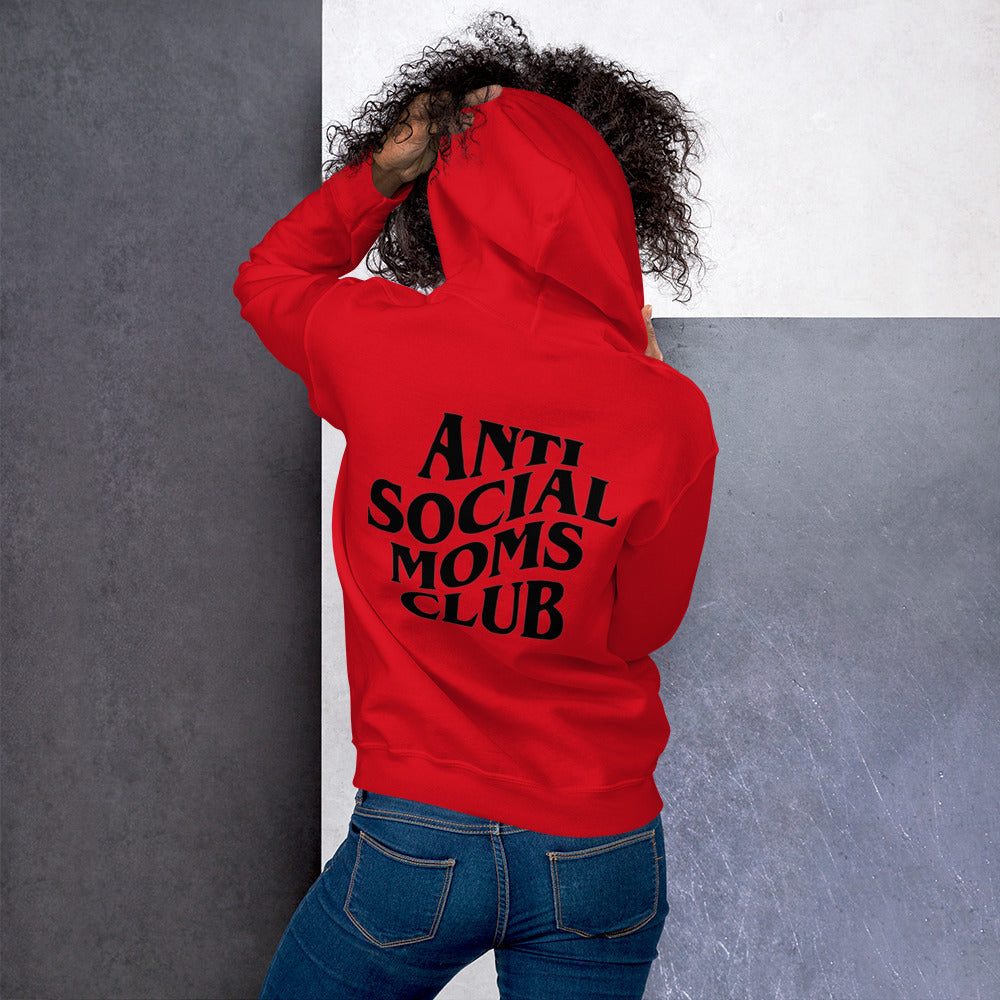 Unisex ANTI SOCIAL MOMS CLUB Hoodie - Black