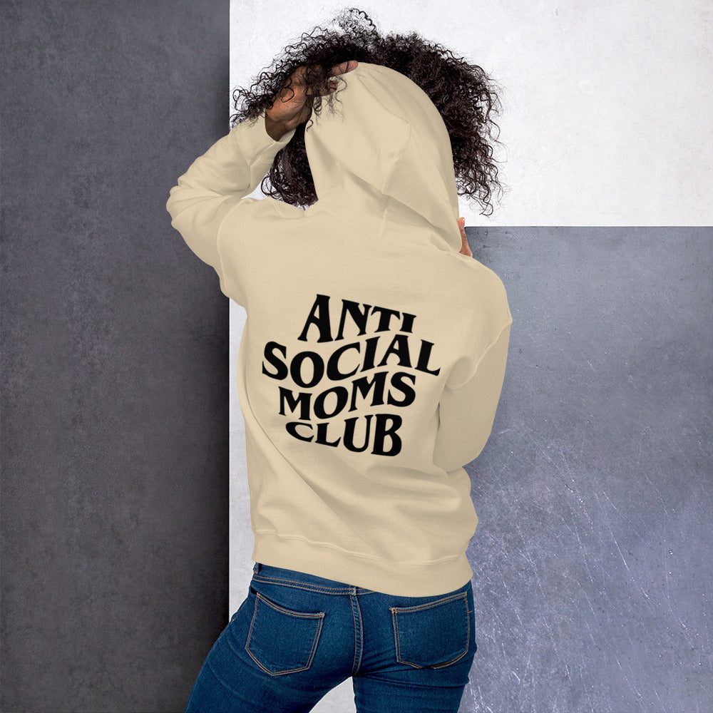 Unisex ANTI SOCIAL MOMS CLUB Hoodie - Black