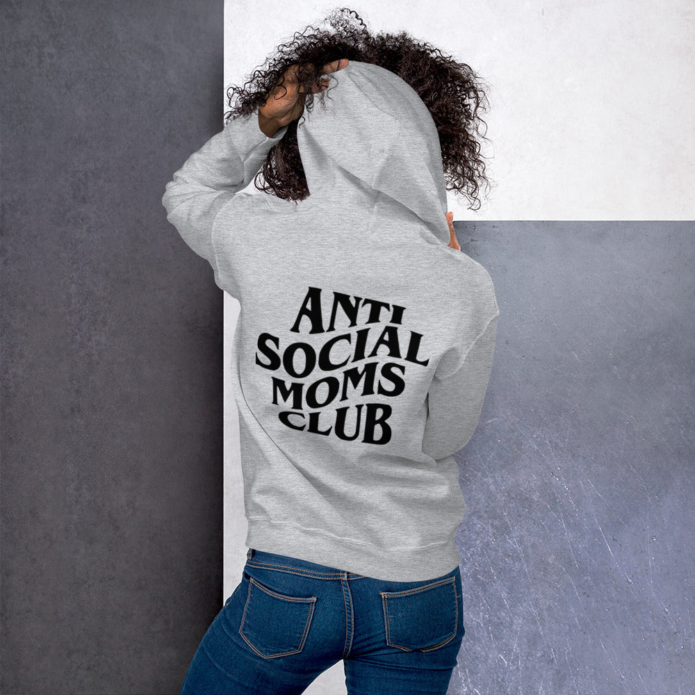 Unisex ANTI SOCIAL MOMS CLUB Hoodie - Black