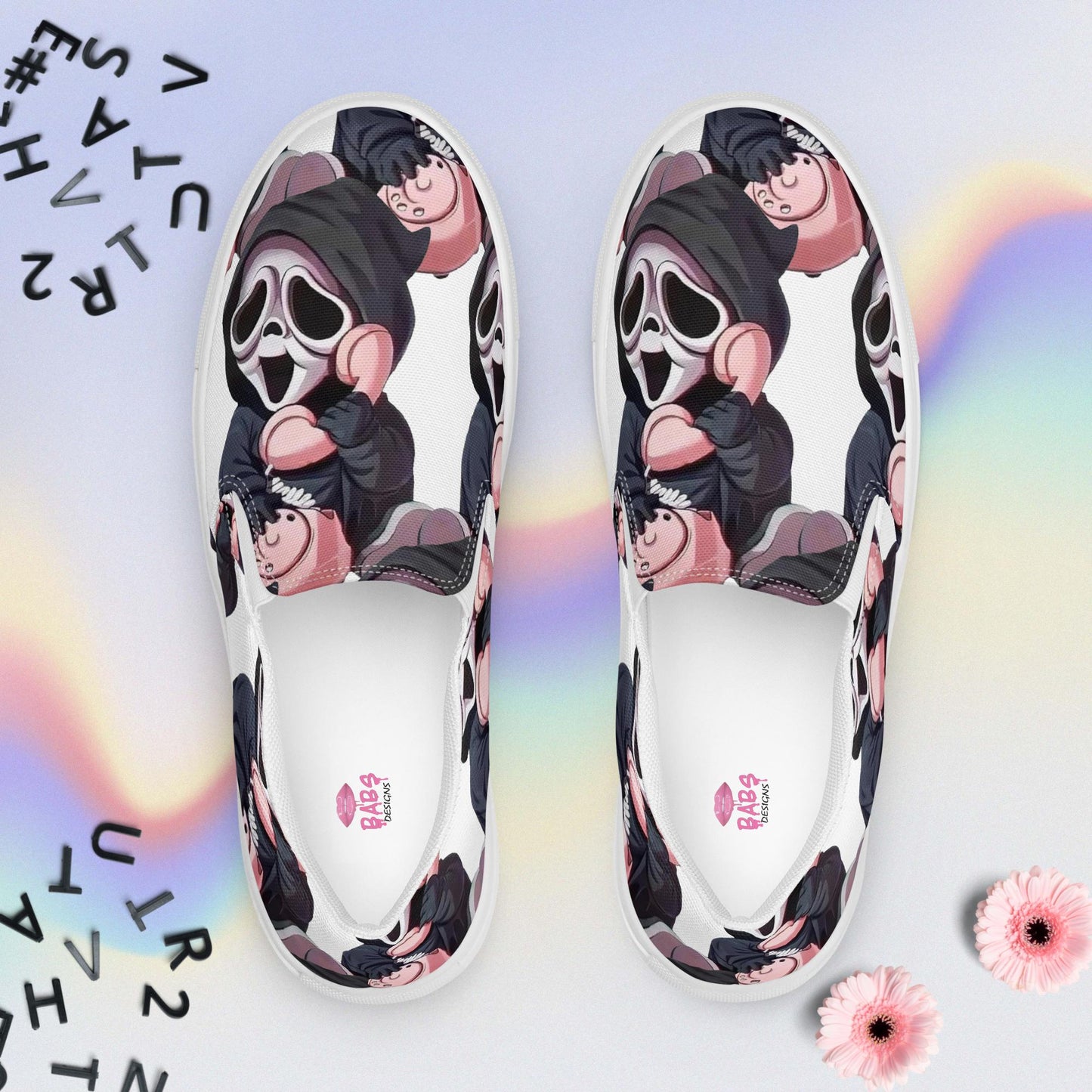 Women’s slip-on SCREAM BABY SCREAM canvas shoes